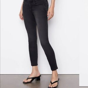 FRAME Skinny de Jeanne Black Denim Jeans Size 29